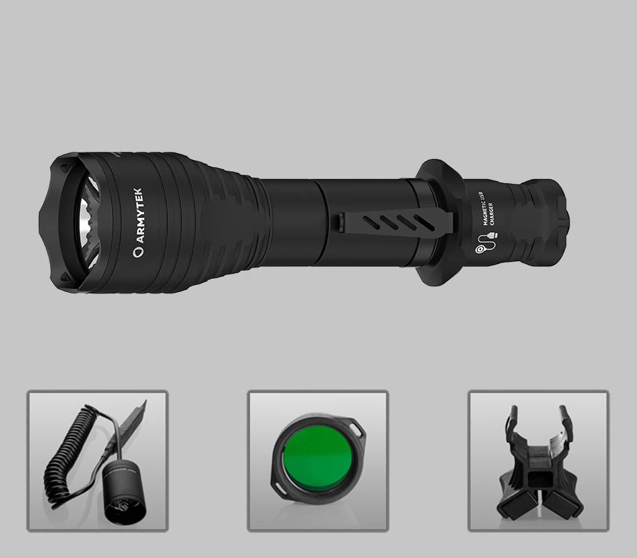 Armytek Viking Pro Magnet USB vadász lámpa szett Armytek Viking Pro Magnet USB vadász lámpa szett
