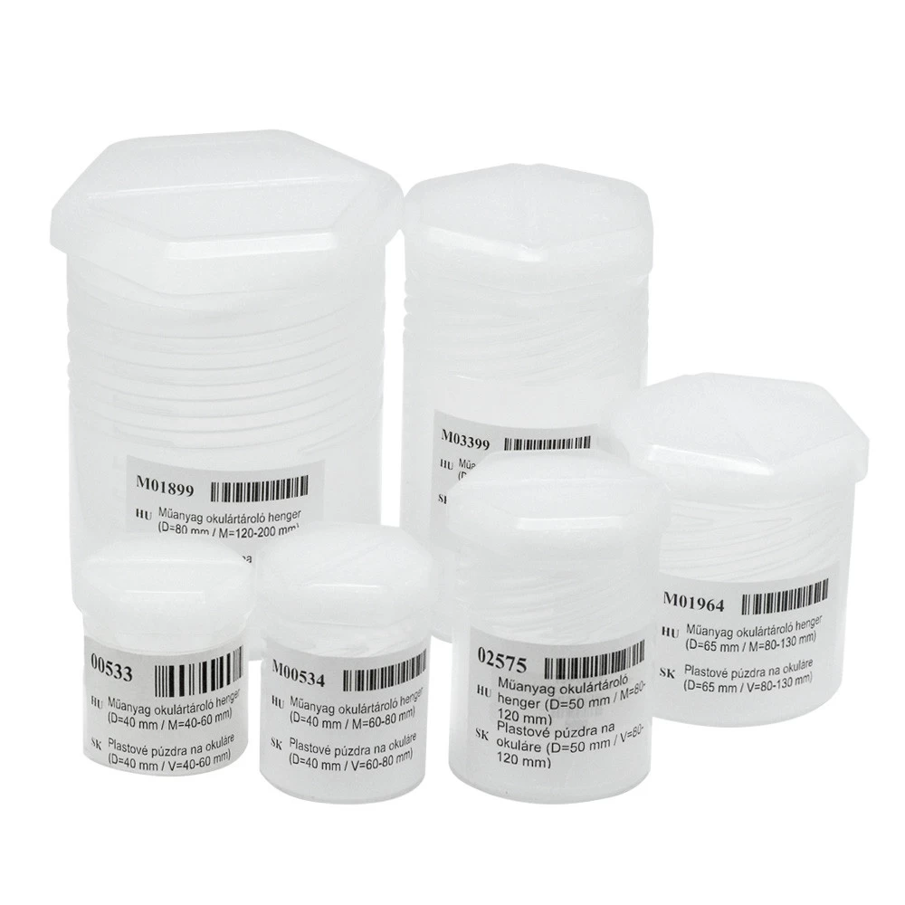 Plastic eyepiece boxes (D=65 mm / V=80-130 mm) Plastic eyepiece boxes (D=65 mm / V=80-130 mm)