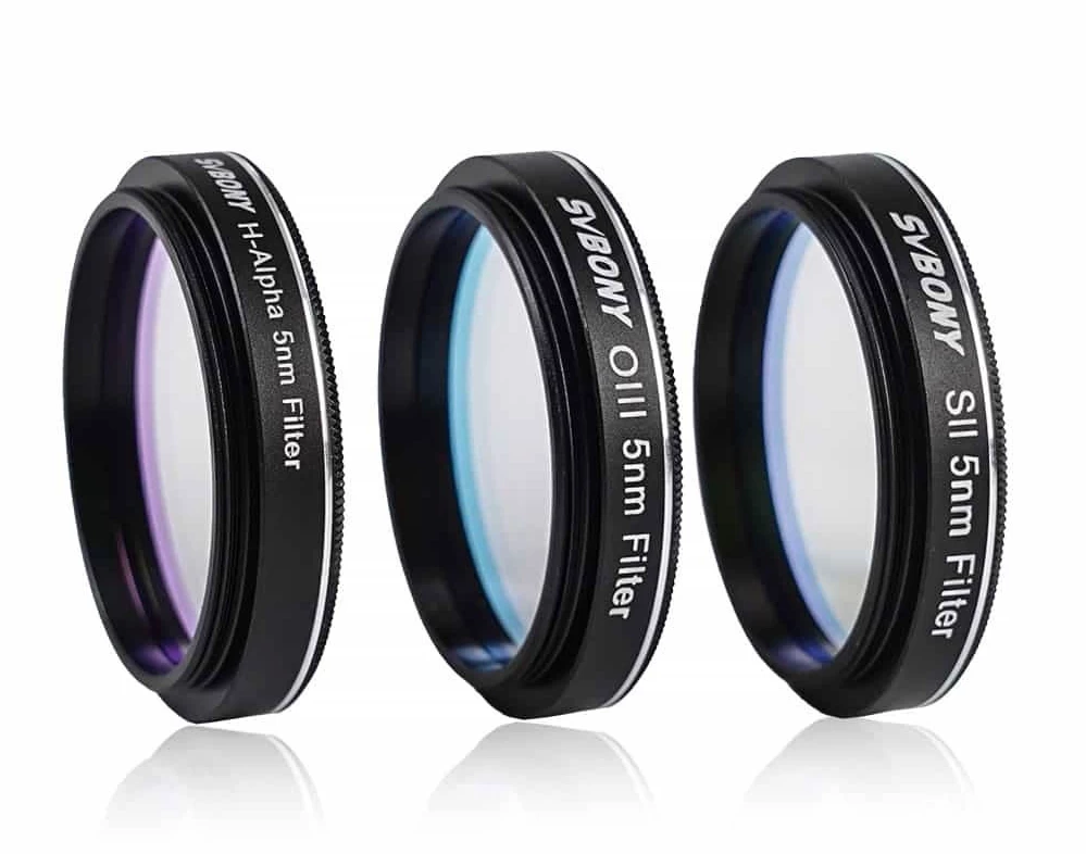 Svbony SV227 keskenysávú (5 nm) SHO szűrő készlet (1.25") Svbony SV227 keskenysávú (5 nm) SHO szűrő készlet (1.25")