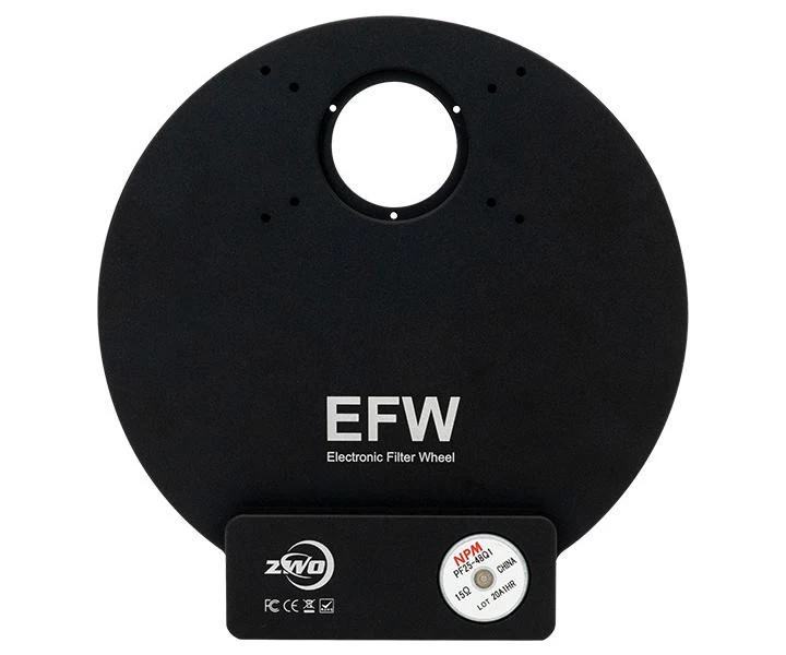 ZWO EFW (Mark II) motorized filter wheel for 7 × 36 mm filters ZWO EFW (Mark II) motorized filter wheel for 7 × 36 mm filters
