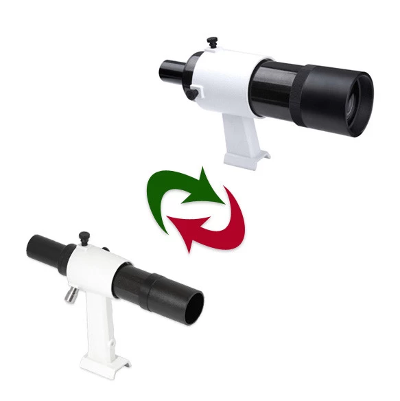 SkyWatcher 9x50 keresőtávcső (fekete, fordított állású) + tartóláb 6x30 keresőtávcső helyett