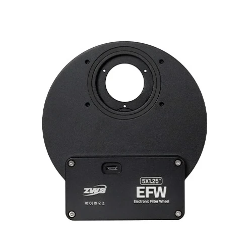 ZWO EFW Mini motorizált szűrőváltó 5×1.25" vagy 5×31 mm szűrőhöz (USB-C)