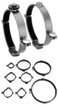 Telescope tube rings diameter 89 mm